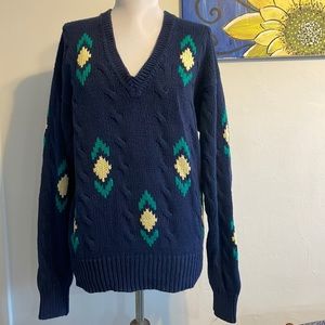 Tommy Hilifiger-vintage V neck perfect condition sweater-cotton/linen